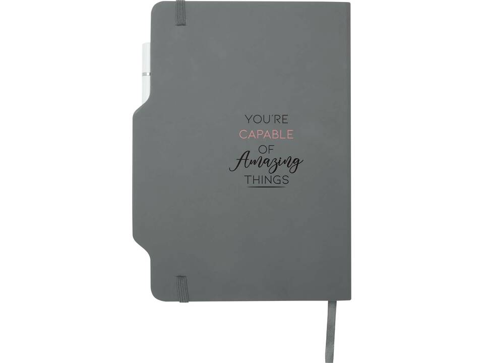 Nexus A5 hard cover notebook with pen and pencil combo (black ink) 19