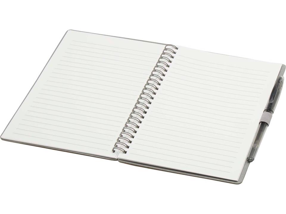 Slate reusable soft cover notebook and pen set (black ink) 13