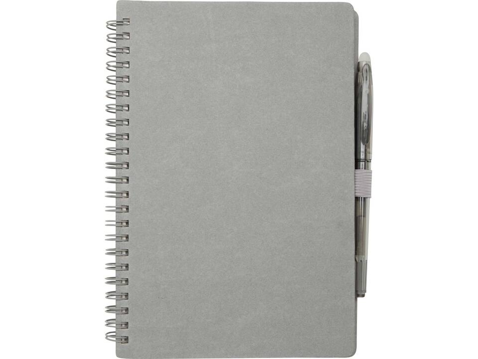Slate reusable soft cover notebook and pen set (black ink) 11