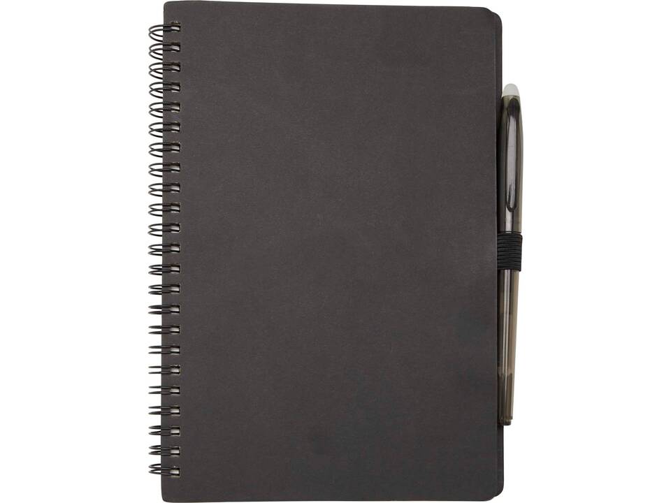 Slate reusable soft cover notebook and pen set (black ink) 19