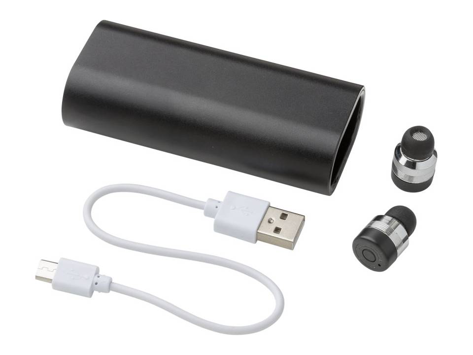 Metal TrueWirless Earbuds with Power Bank Case 1
