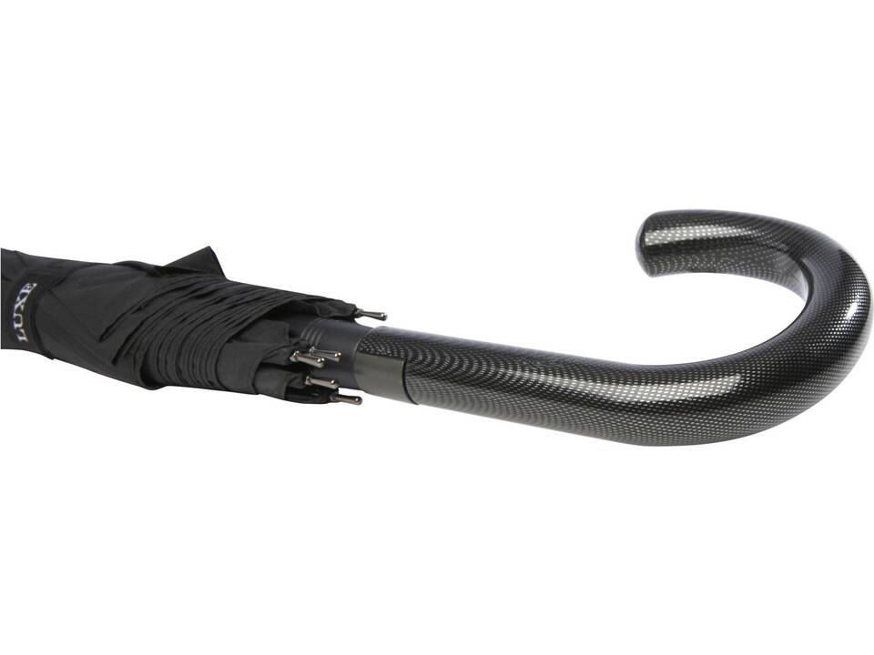 Fontana 23" auto open umbrella with carbon look and crooked handle 4
