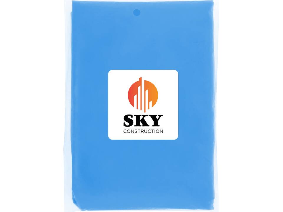 Mayan recycled plastic disposable rain poncho with storage pouch 16