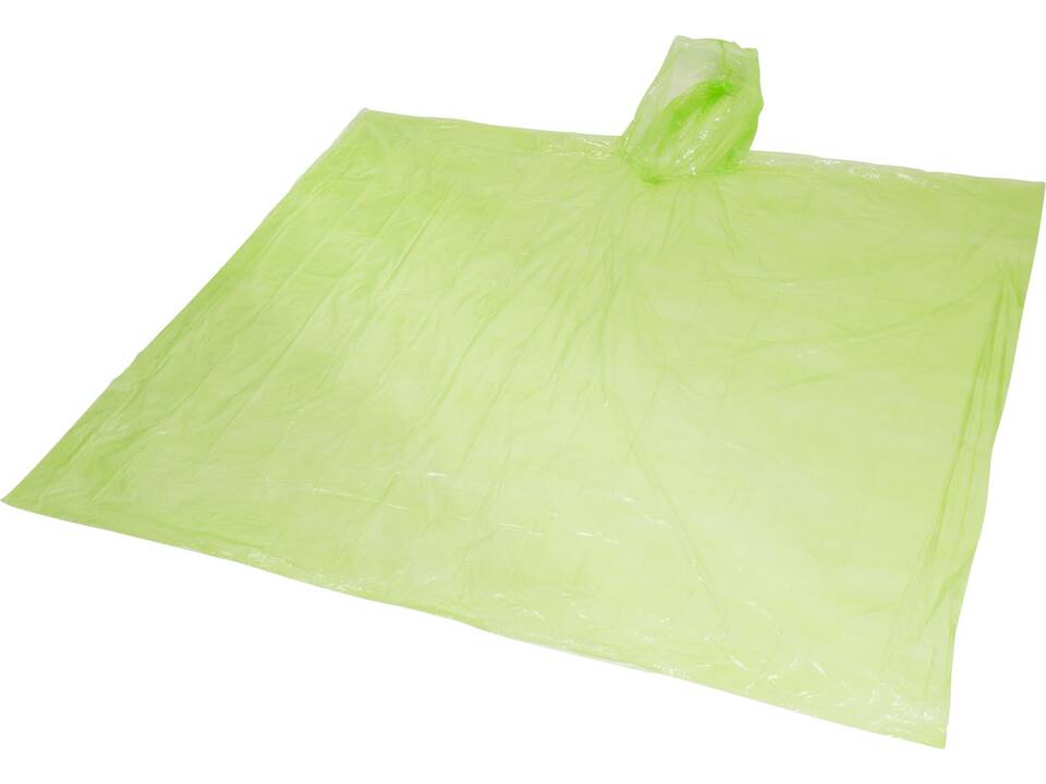 Mayan recycled plastic disposable rain poncho with storage pouch 20