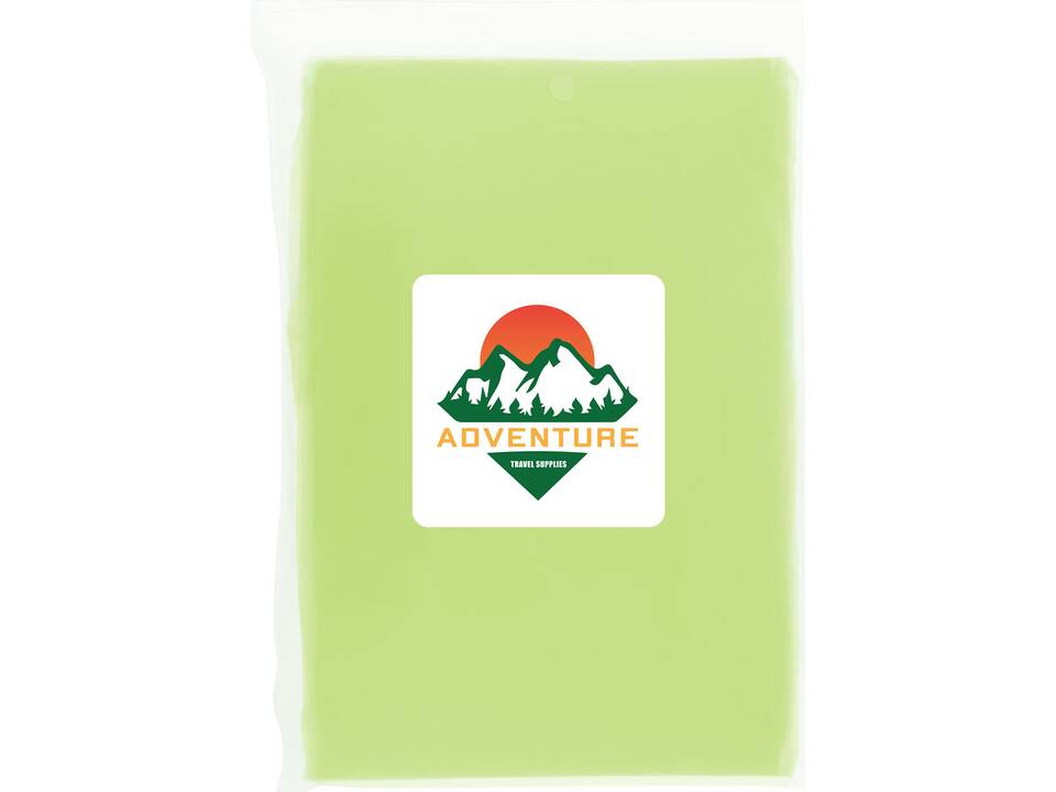 Mayan recycled plastic disposable rain poncho with storage pouch 21