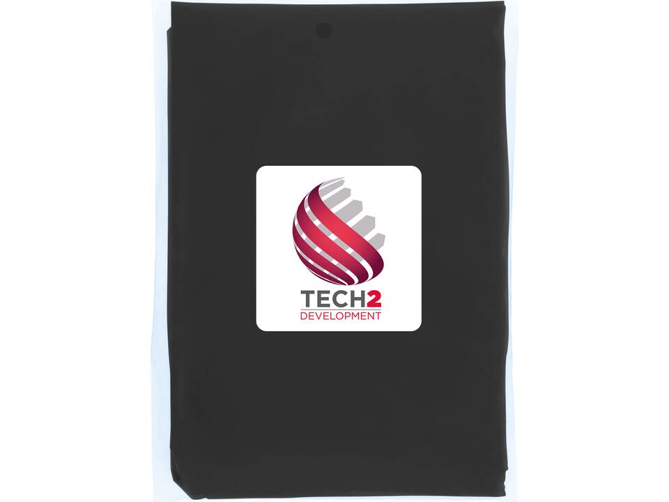 Mayan recycled plastic disposable rain poncho with storage pouch 26