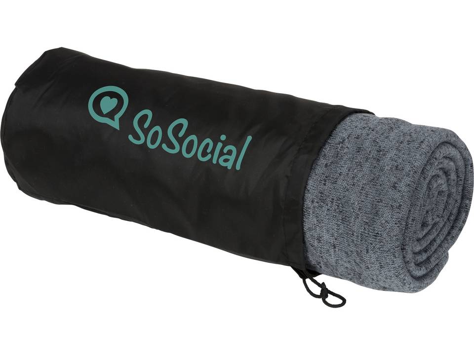 Pim heathered fleece plaid blanket 2