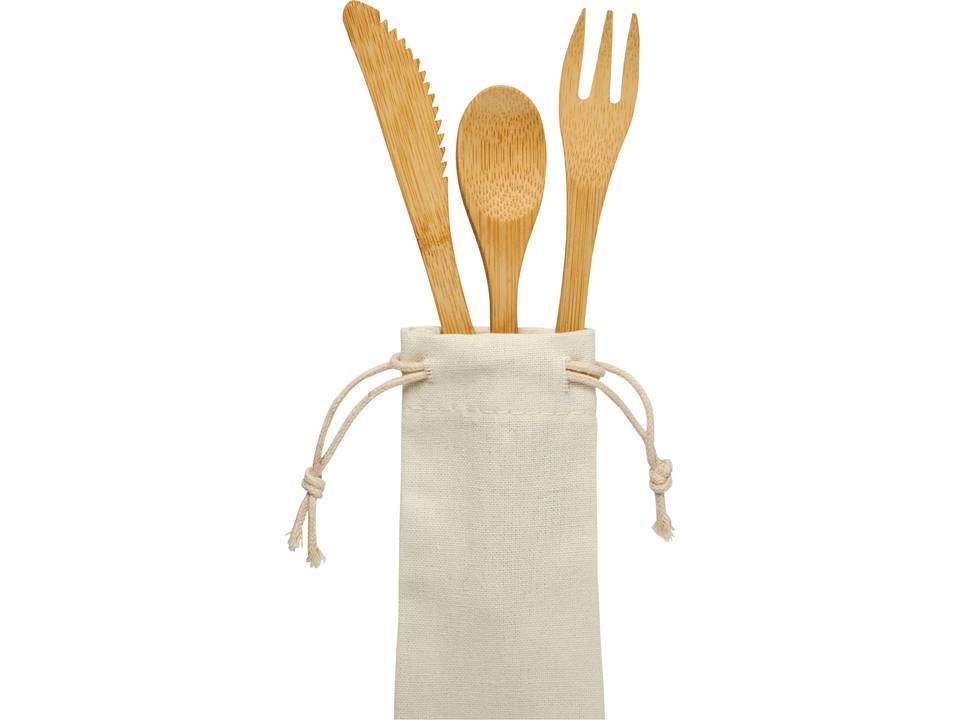 Celuk bamboo cutlery set 6