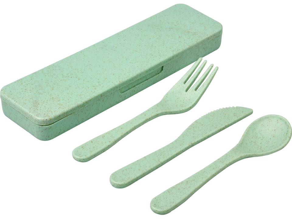 Bamberg bamboo fiber cutlery set 1