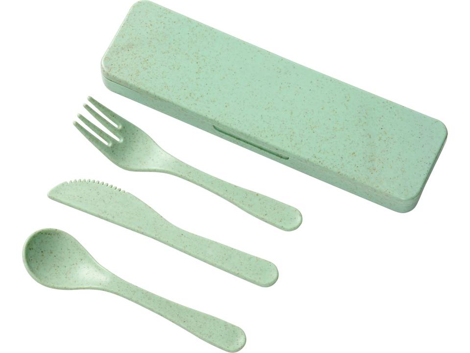 Bamberg bamboo fiber cutlery set 6