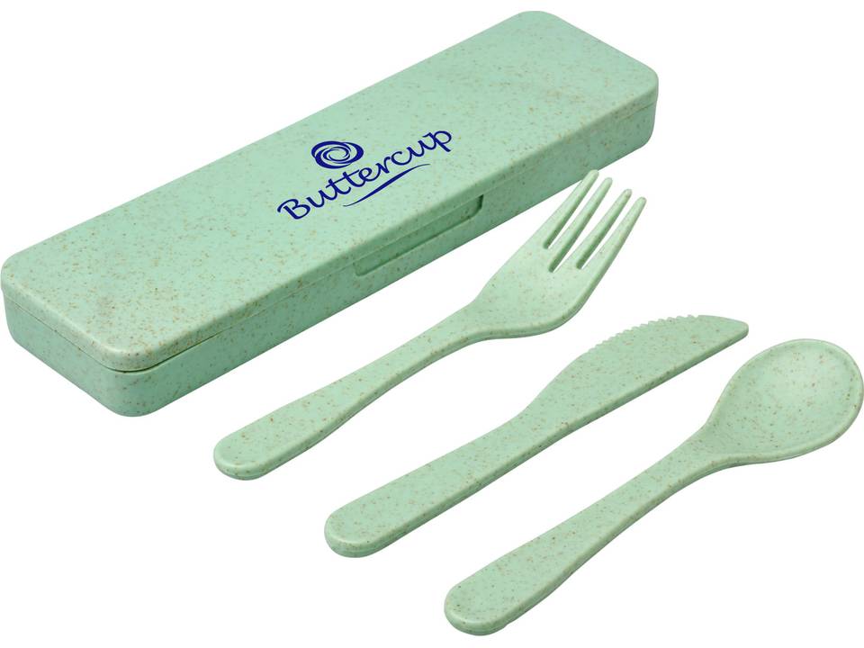 Bamberg bamboo fiber cutlery set 2