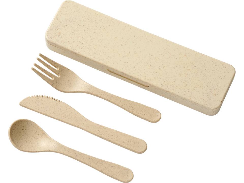 Bamberg bamboo fiber cutlery set 11