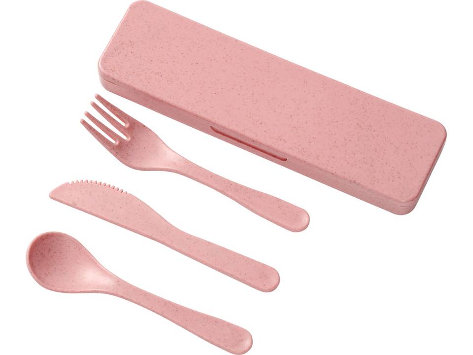 Bamberg bamboo fiber cutlery set 17