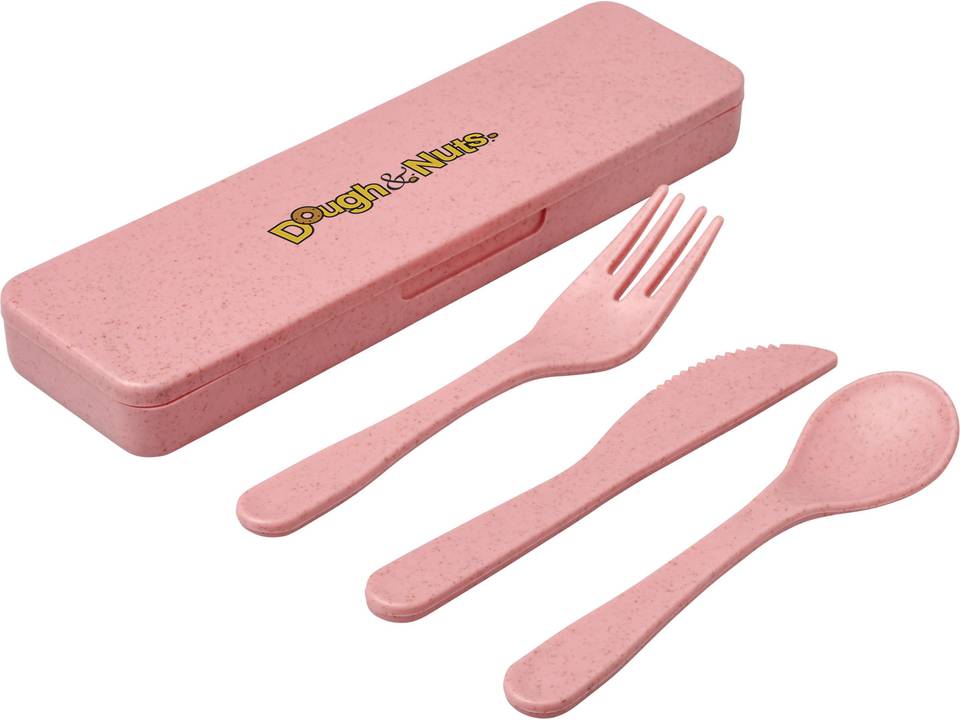 Bamberg bamboo fiber cutlery set 13