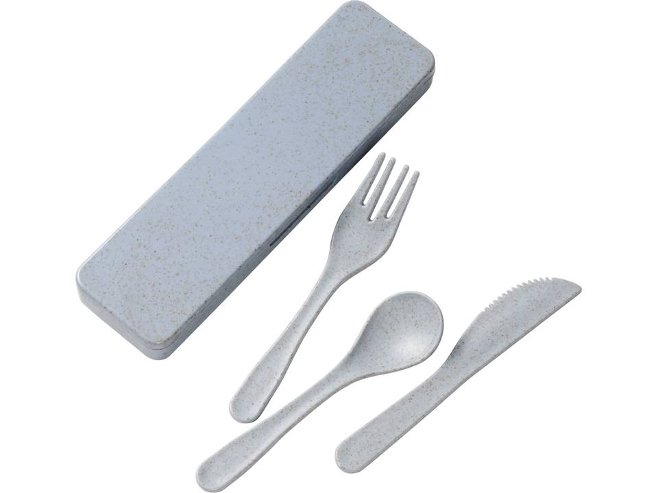 Bamberg bamboo fiber cutlery set 22