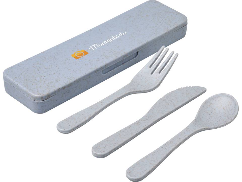 Bamberg bamboo fiber cutlery set 19