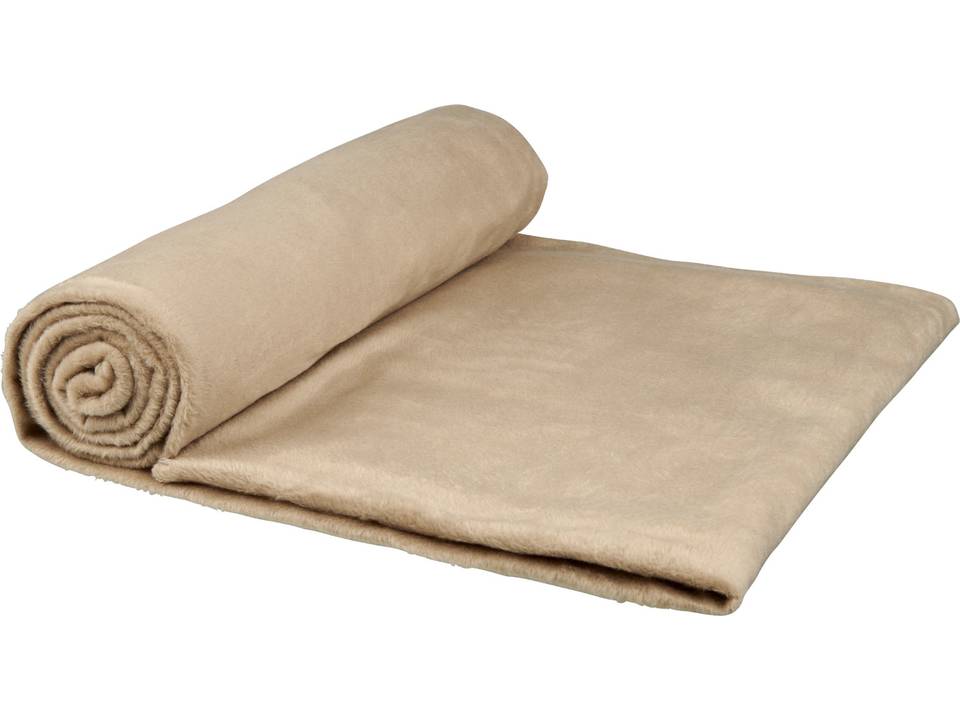 Aira micro plush fleece blanket with cotton pouch 3