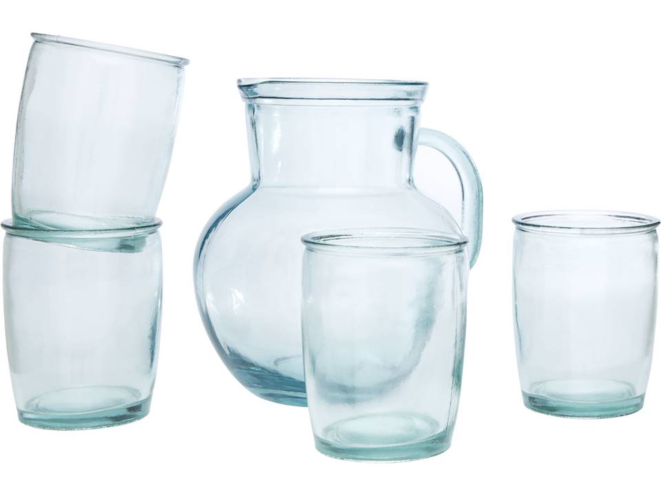 Terazza 5-piece recycled glass set 5