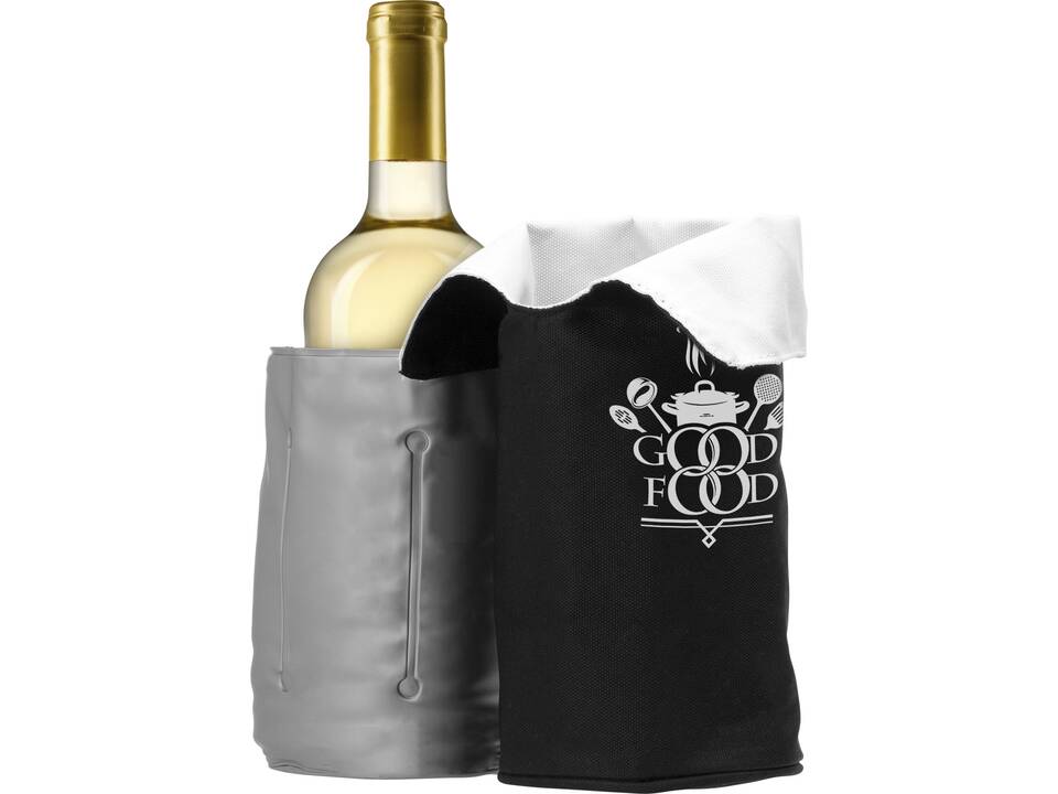Chill foldable wine cooler sleeve