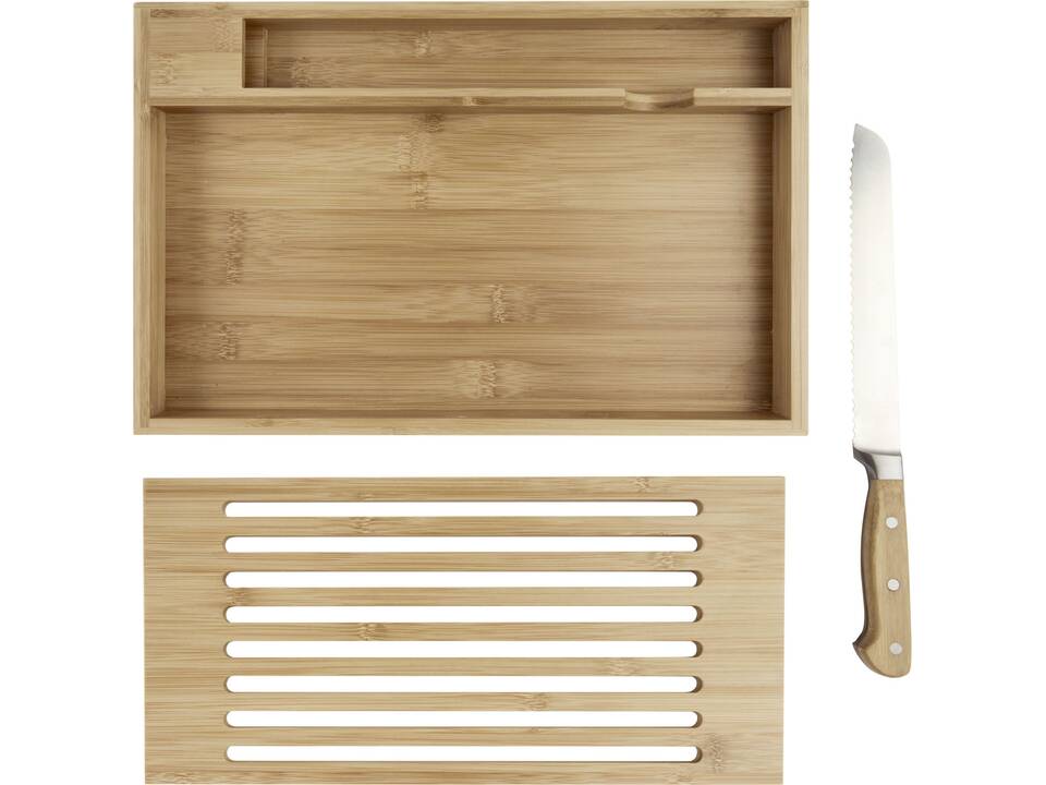 Pao bamboo cutting board with knife 7
