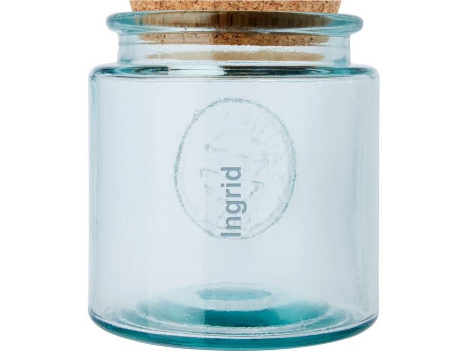 Aire 800 ml 3-piece recycled glass jar set 4