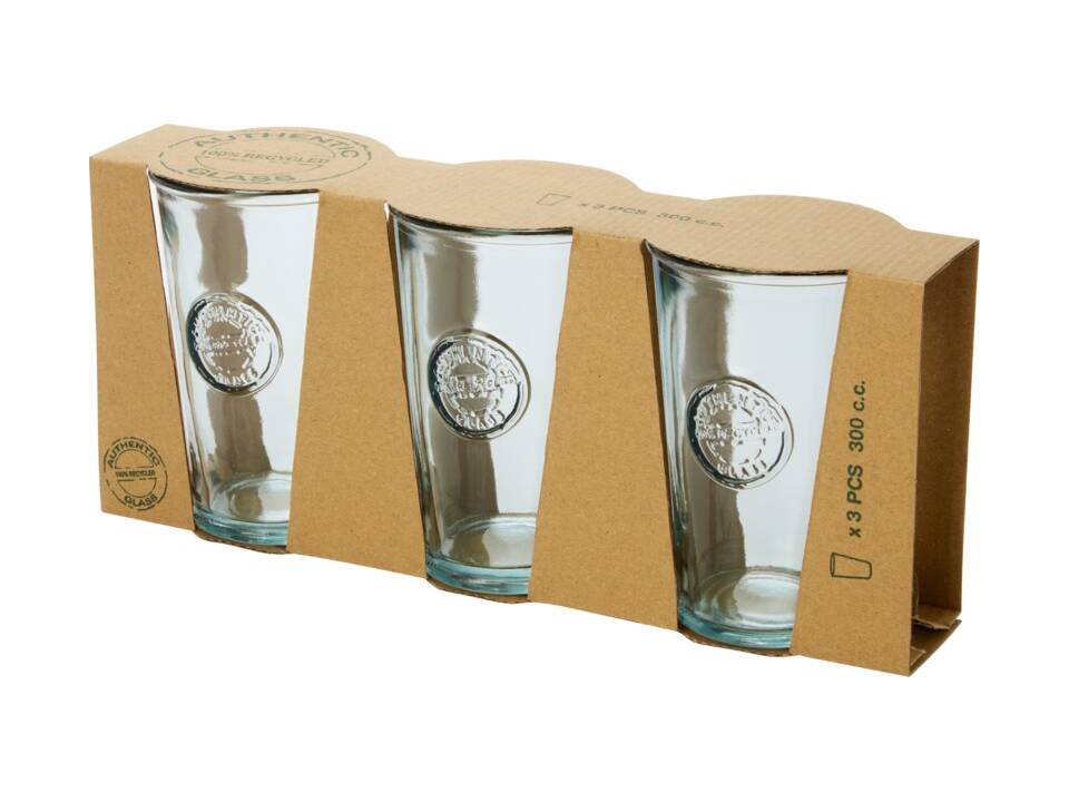Copa 3-piece 300 ml recycled glass set 5
