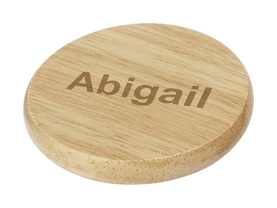 Scoll wooden coaster with bottle opener 3