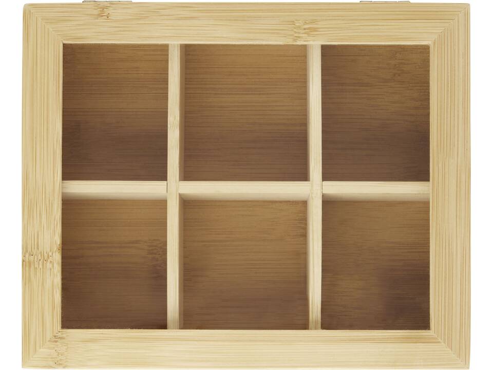 Ocre bamboo tea box 1