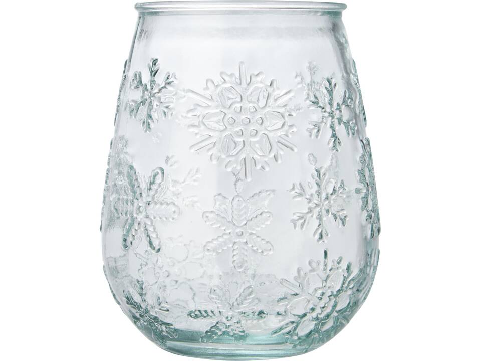 Faro recycled glass tealight holder 2