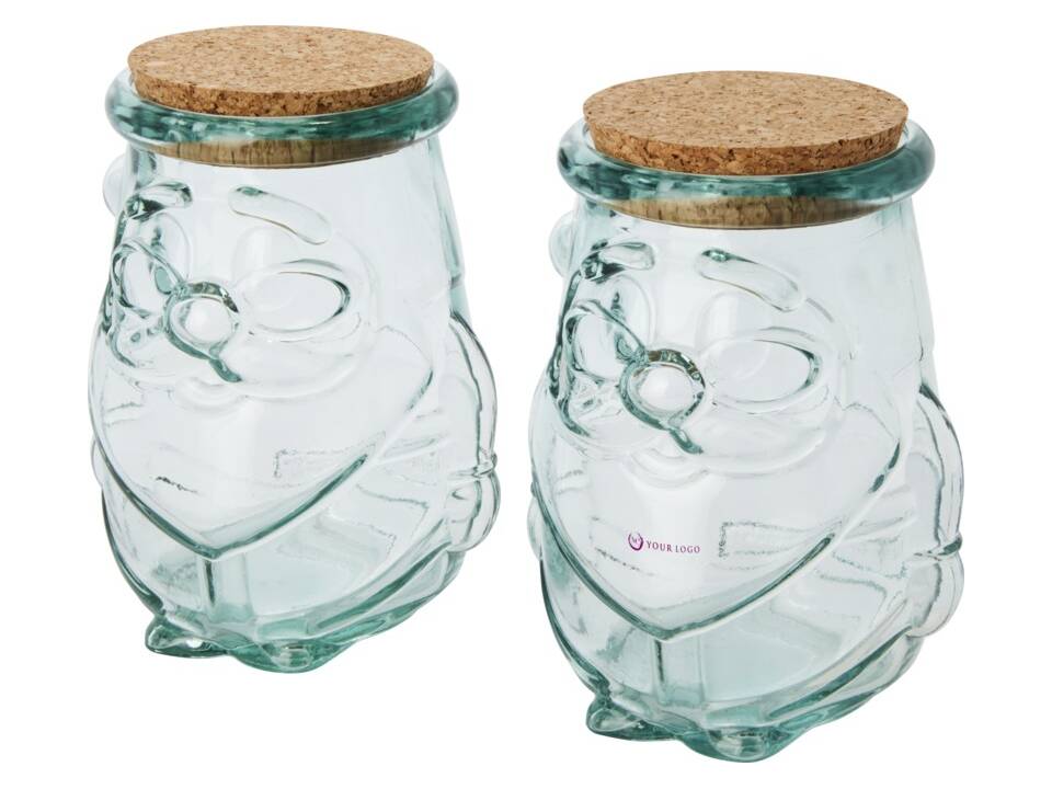 Airoel 2-piece recycled glass container set 5