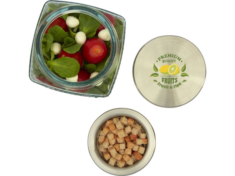 Lechug recycled glass salad pot 1