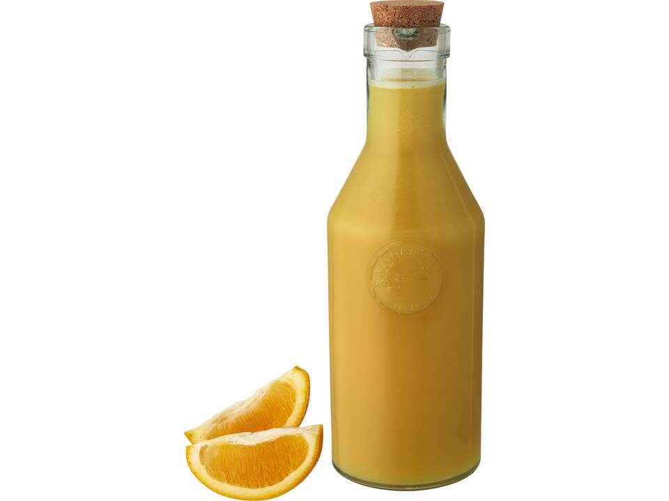 Fresqui recycled glass carafe with cork lid 5