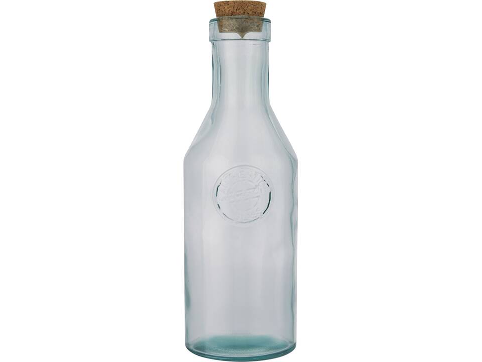 Fresqui recycled glass carafe with cork lid 3
