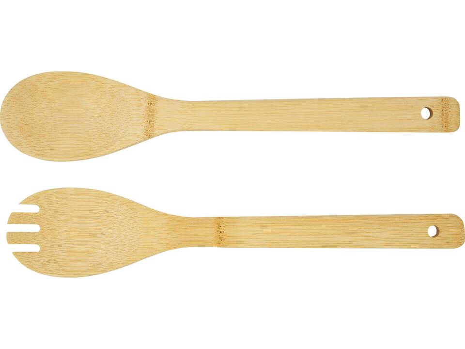 Argulls bamboo salad bowl and tools 2