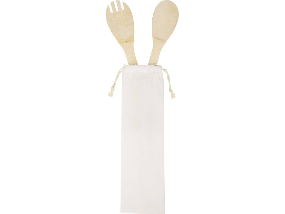 Endiv bamboo salad spoon and fork 3