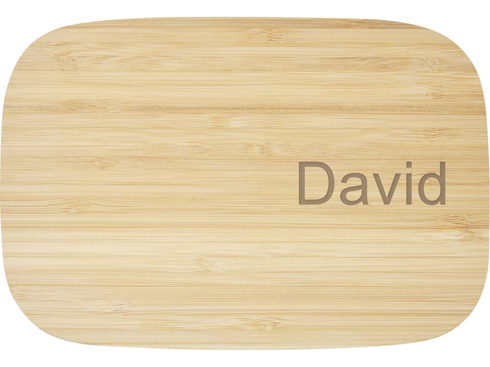 Tite stainless steel lunch box with bamboo lid 2