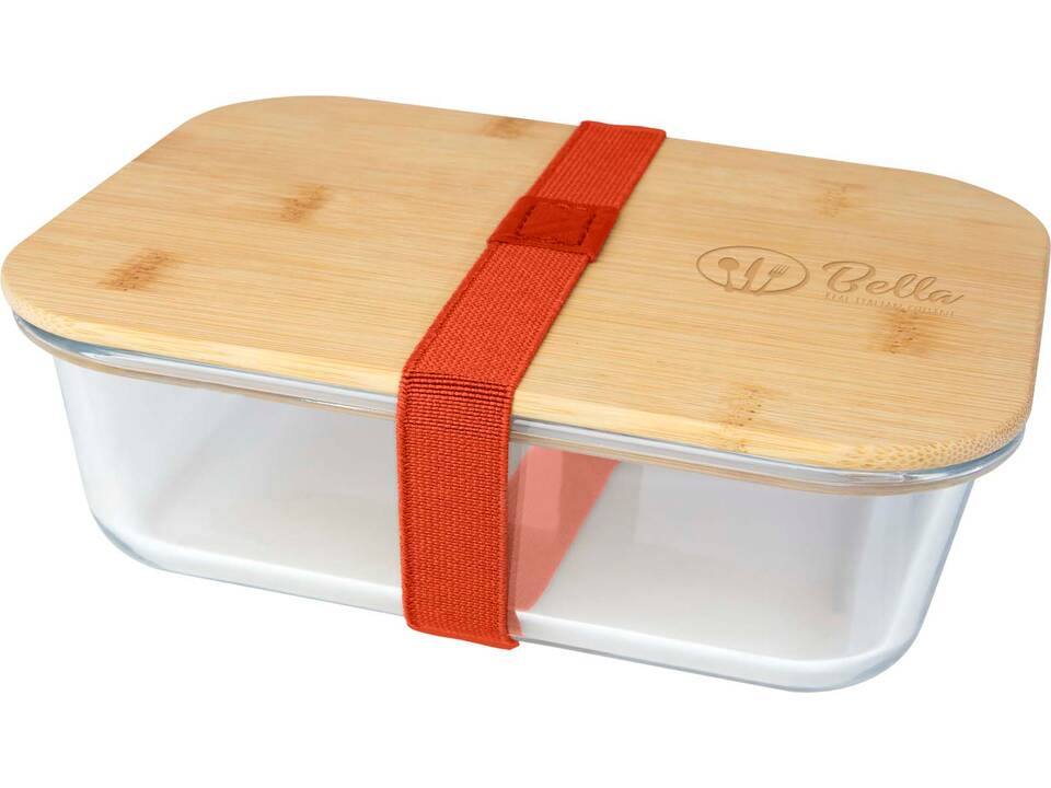 Roby glass lunch box with bamboo lid 14
