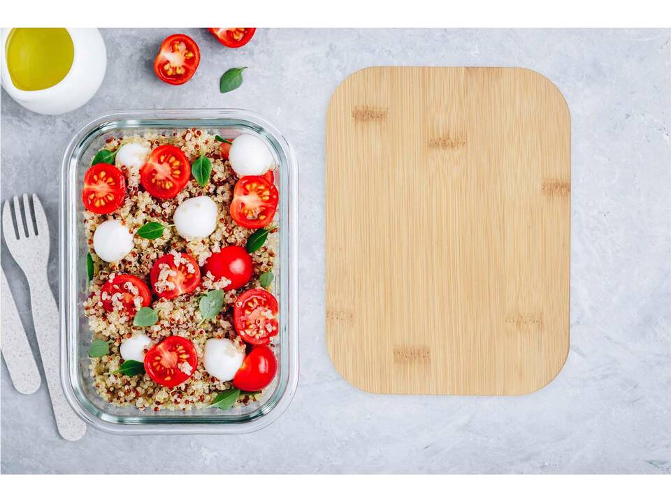Roby glass lunch box with bamboo lid 11