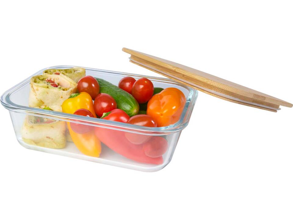 Roby glass lunch box with bamboo lid 8