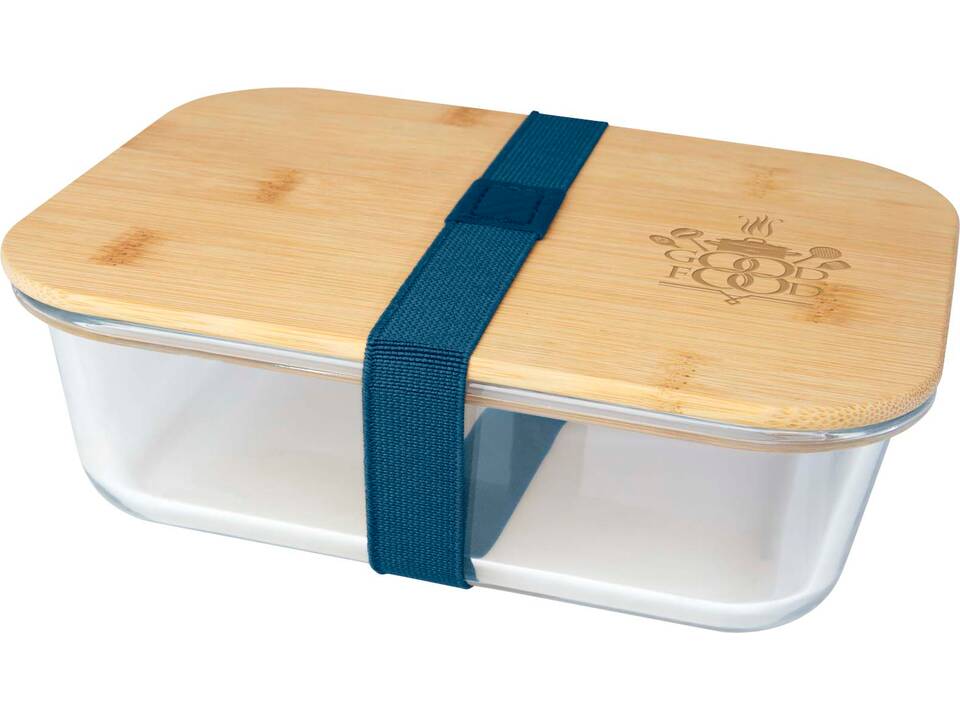 Roby glass lunch box with bamboo lid 2