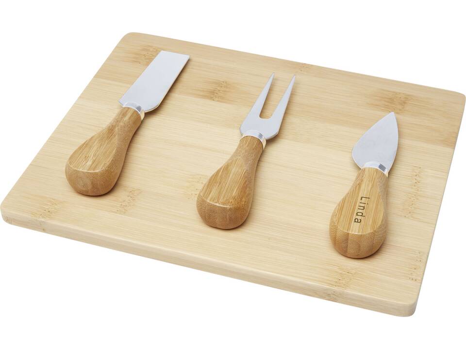 Ement bamboo cheese board and tools 1