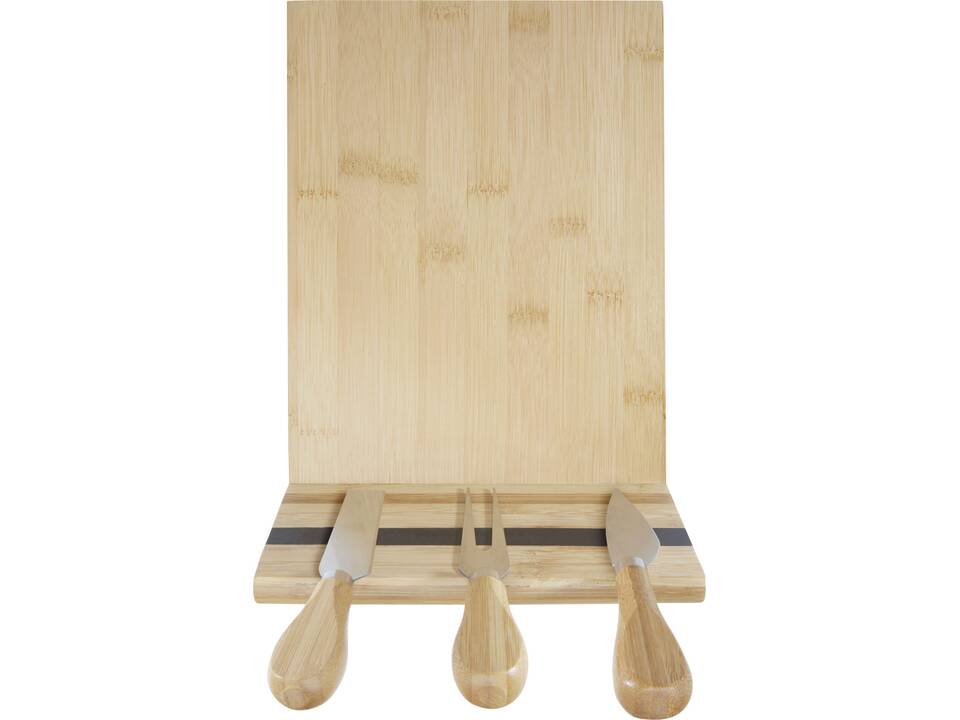 Mancheg bamboo magnetic cheese board and tools 4