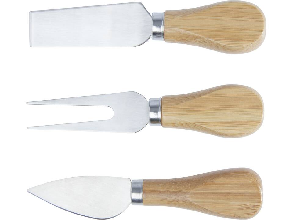 Mancheg bamboo magnetic cheese board and tools 3