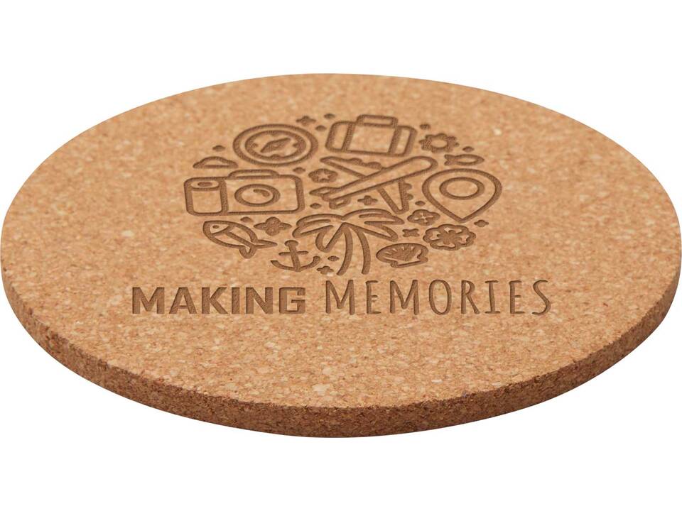 Sencha cork coaster 1