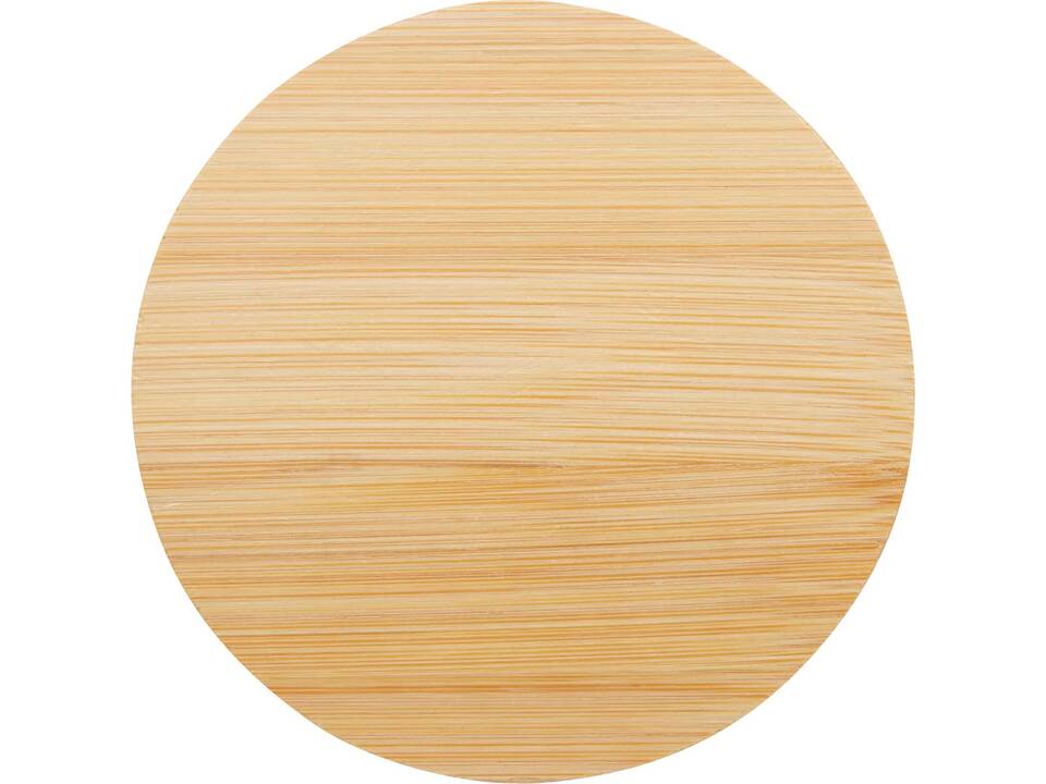 Lenora 250 ml glass cup with bamboo lid 2