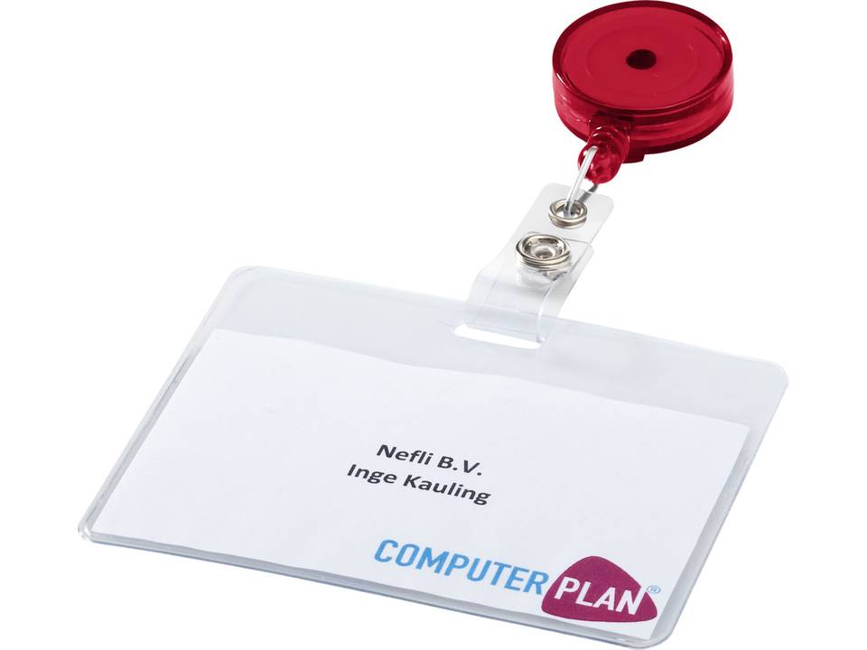 Roller clip employee badge 14