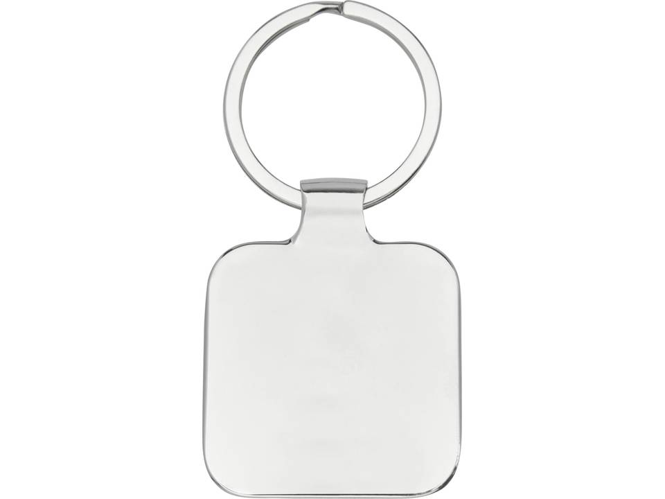 Piero laserable PU leather squared keychain 5