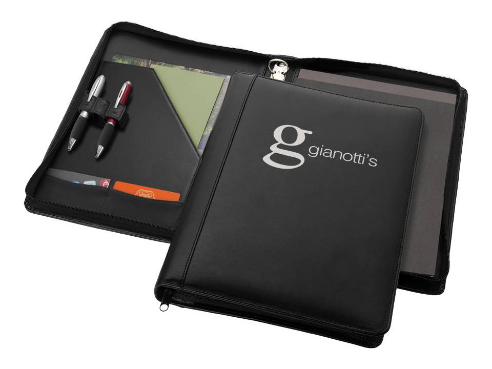 Harvard A4 leather zipper portfolio deluxe 5