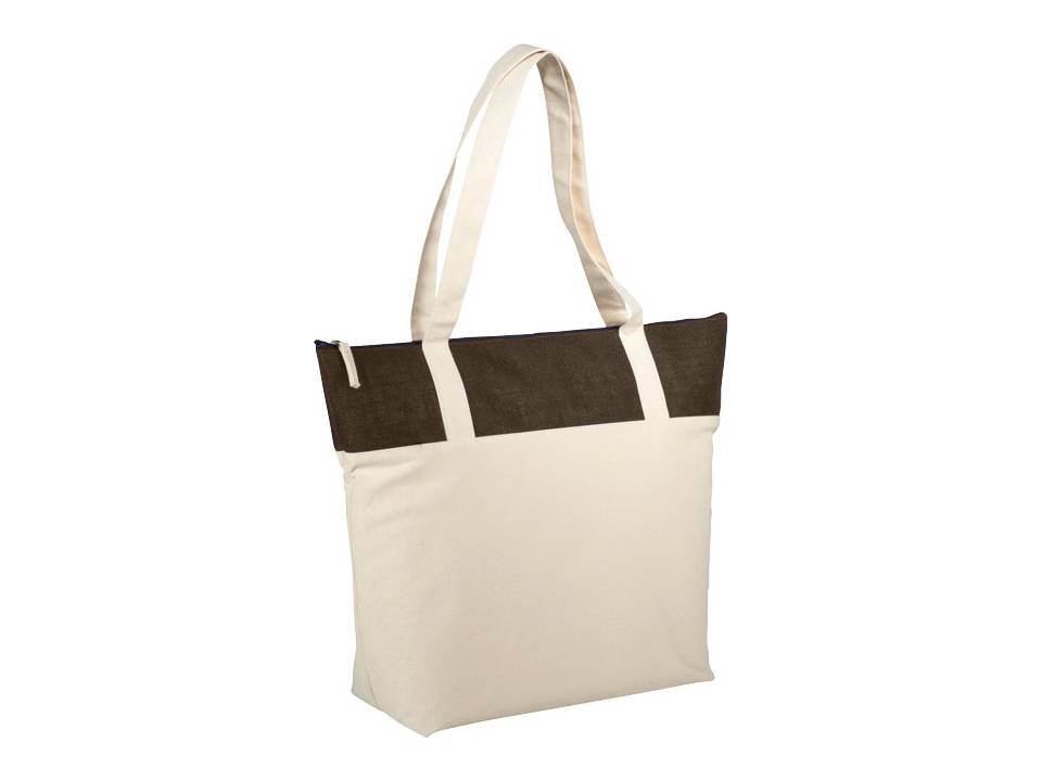 Jute and cotton tote 10