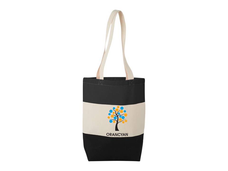 Cotton Colour Block Tote 3